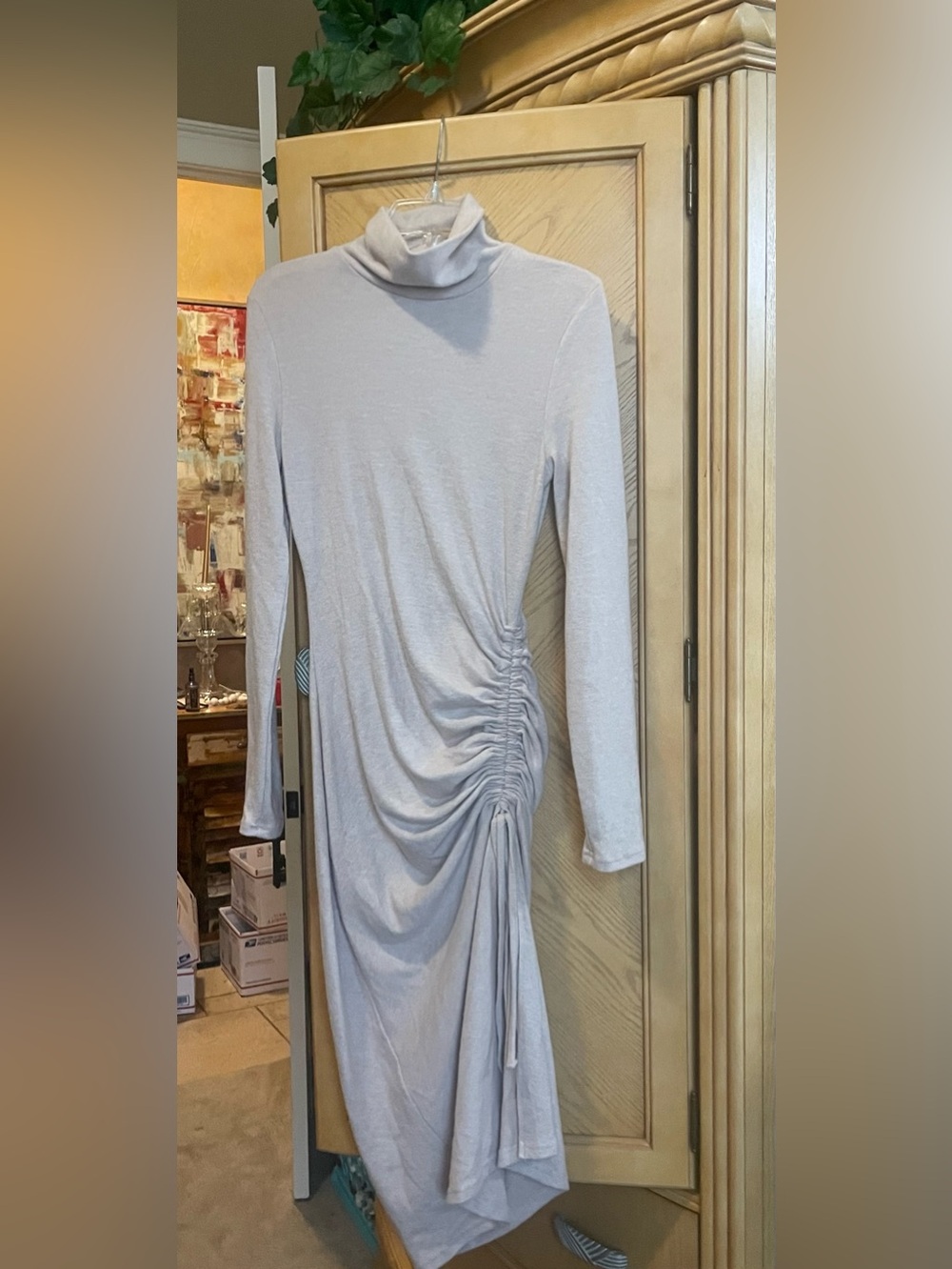 Fashion nova tan dress size small